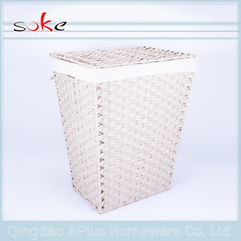 100% PE rattan woven storage bin or basket