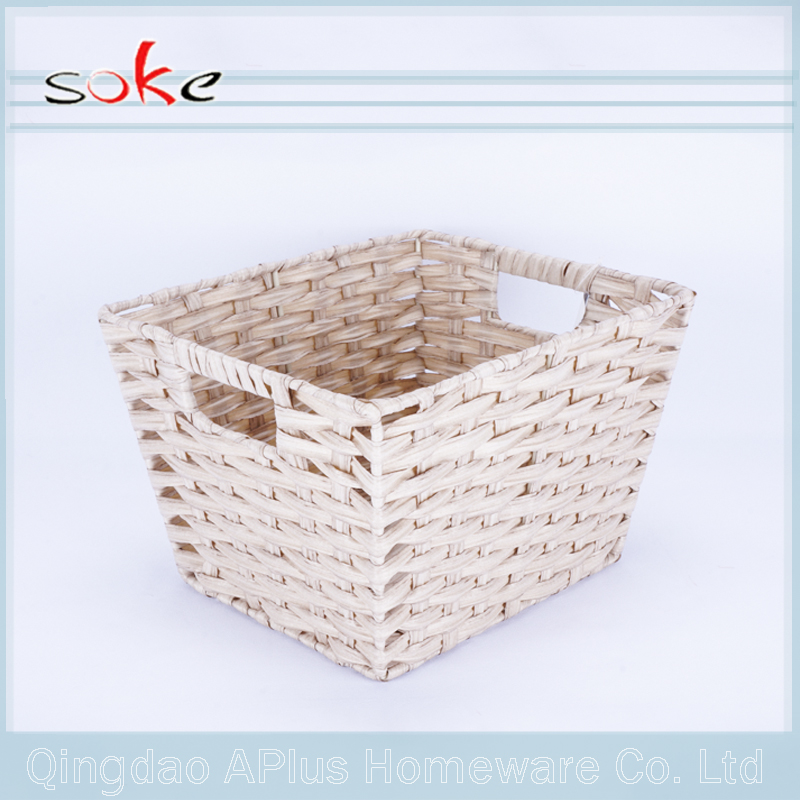 High quality 100% PE rattan woven storage basket