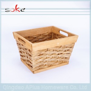 100% PE rattan woven storage basket