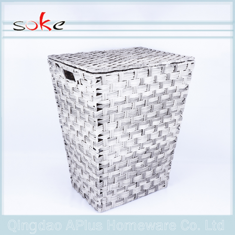 Newly Excellent Quality PE rattan handmade woven storage bin