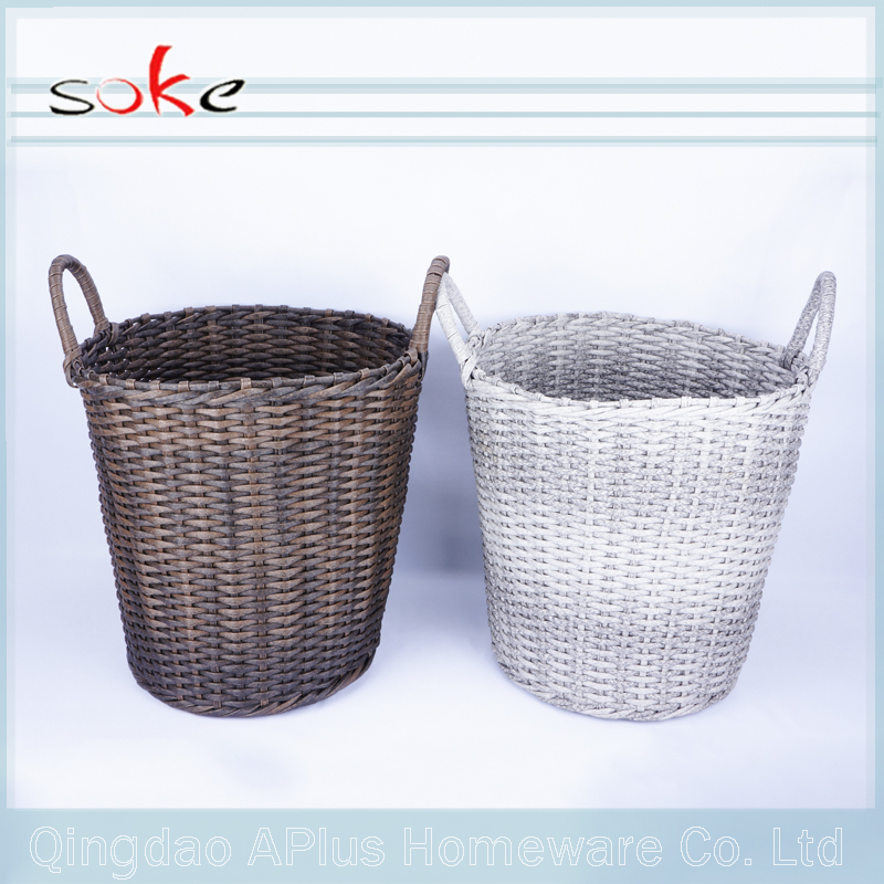 Natural PE rattan handmade woven storage