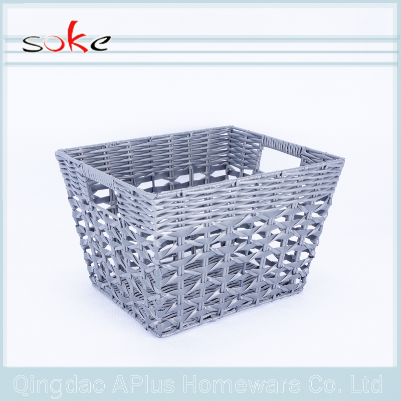 Home Containers PE rattan woven storage basket