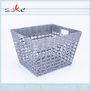 Healthy materials PE rattan woven storage basket