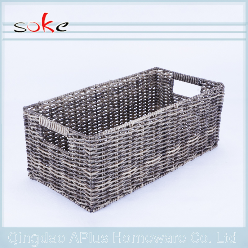 Best quality PE rattan woven storage basket